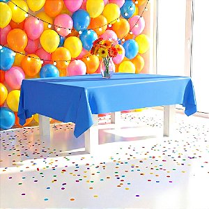 Toalha De Mesa TNT Festa Azul Decoração Eventos 1,20m x 1m
