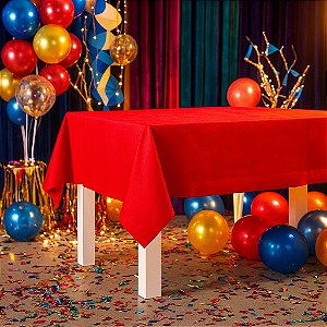 Toalha De Mesa TNT Festa Vermelho Decoração Eventos 1,20mx1m