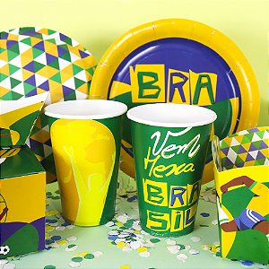8 Copos Lembrancinha Decoração Copa Festa Aniver 200ML