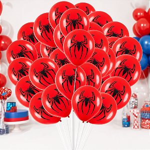 50 Bexigas balão n9 Decoração Homem Aranha Festa Aranha