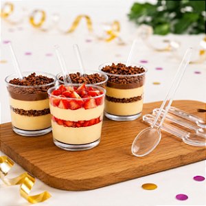 Kit 20 COPINHO 25 ML + 20 COLHERZINHA Para doce brigadeiro