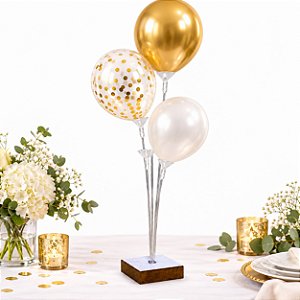 Suporte para balão Bexigas 3 hastes decoração mesa festa