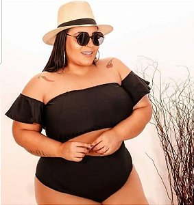 Biquíni top faixa manguinha