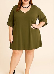 Vestido verde militar