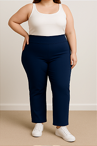 Calça bailarina azul marinho