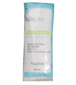 DISCOS DE ALGODÃO BASICS COM 50 UNIDADES – RUBY ROSE