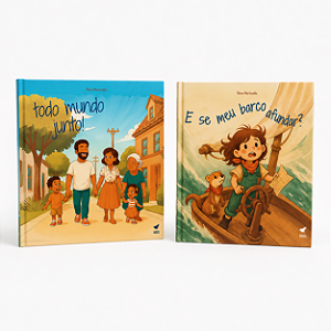 Kit com 2 Livros Infantis Telmo Martinello | Todo Mundo Junto + E Se Meu Barco Afundar