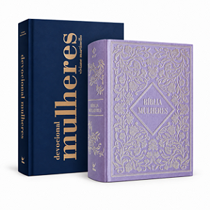 Kit Bíblia Mulheres NVT Vintage Roxa + Devocional Mulheres 2027 | Viviane Martinello