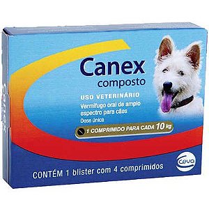 Canex Composto Vermífugo - Ceva para cães