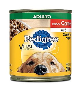 Ração Úmida para Cães Adultos - Patê Pedigree sabor Carne 280g