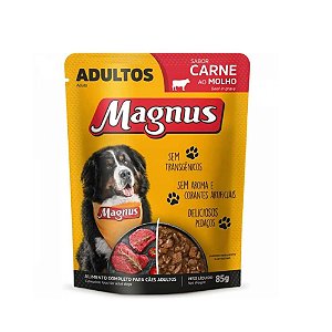 SACHE CAES CARNE AO MOLHO 85G - MAGNUS