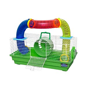 GAIOLA HAMSTER TUBOS DIVERTIDOS