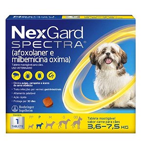 NEXGARD SPECTRA PARA CÃES 3,6 A 7,5 KG
