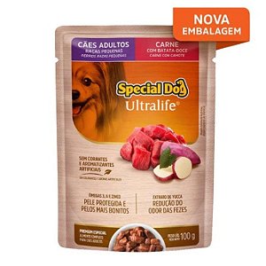 SACHE SPECIAL DOG ADULTO RAÇAS PEQUENAS CARNE - 100G