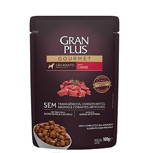SACHE CÃES ADULTO CARNE AO MOLHO 100G-GRANPLUS