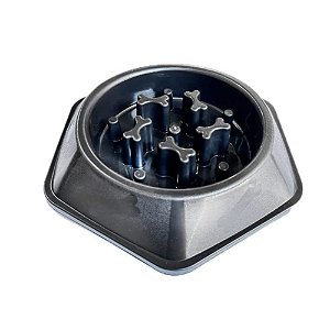 COMEDOURO EDUCATIVO PRETO-600ML