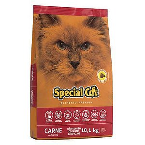Ração Special Cat Carne - 10,1Kg Gatos Adultos