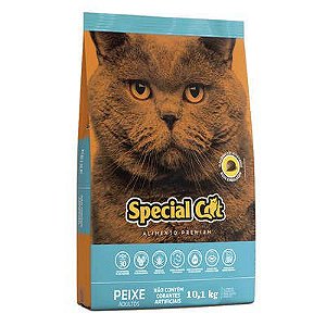 Ração Special Cat Peixe - 10,1Kg Gatos Adultos