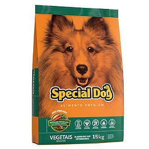 Ração Special Dog Vegetais - 15Kg Cães Adultos