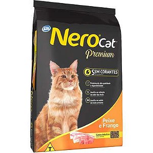 Ração 20kg Nero Cat Peixe e Frango para Gatos Adultos