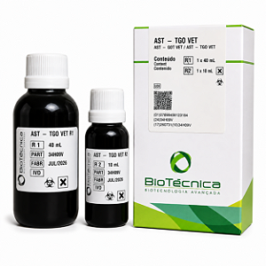 AST TGO Veterinário Biotécnica 1x50mL – Método Cinético UV