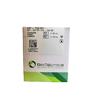 AST - TGO Veterinário Biotécnica 1x50mL - Método Cinético UV
