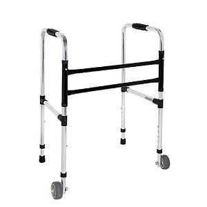 Andador Adulto Alumínio com Rodízios Dobrável