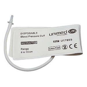 Braçadeira 01 Via Descartável Neonatal 8 a 15 cm - Uso Exclusivo Monitores