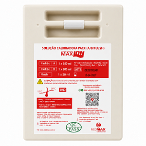 Solução Calibradora Max Ion (A + B + Flush) Medmax – Pack Completo