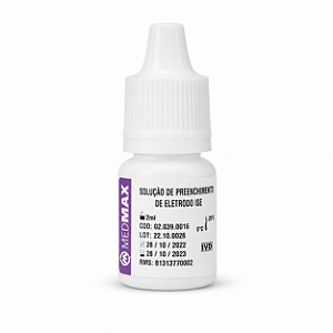 Solução de Preenchimento 2mL Eletrodo ISE Max Ion Medmax