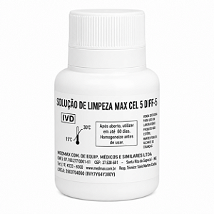 Solução de Limpeza MaxCel 5-Diff Medmax 50mL (500D / 500DA)