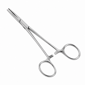 Pinça Kelly Reta 16cm ABC em Aço Inox Cirúrgico