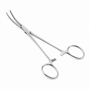 Pinça Kelly Curva 16cm ABC em Aço Inox Cirúrgico
