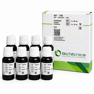 AST - TGO Biotécnica 4x50mL Método Cinético UV (Alta Estabilidade)