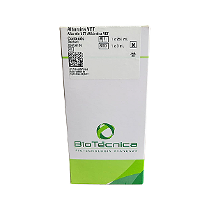 Albumina Veterinária Biotécnica 1x250mL - Método Verde de Bromocresol