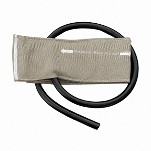 Braçadeira Recém-Nascido RN 1 Via Brim Bege 6-15cm Velcro
