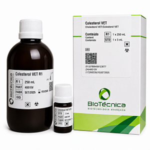 Colesterol Veterinário Biotécnica 250mL – Método Enzimático Trinder