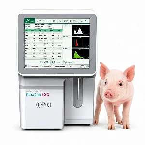 Analisador Hematológico Veterinário MaxCel 620 25 Parâmetros 60 Testes/Hora
