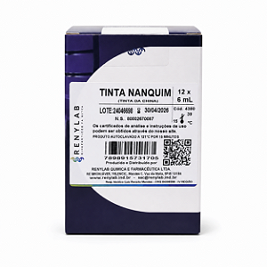 Tinta Nanquim 10% Renylab para Endoscopia – Caixa c/ 12