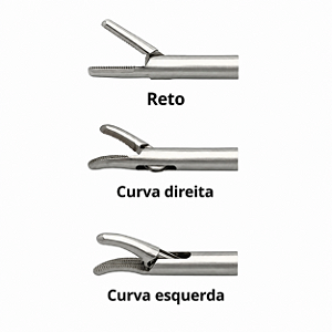 Porta Agulha para Videocirurgia 5mm x 330mm - Inox Autoclavável
