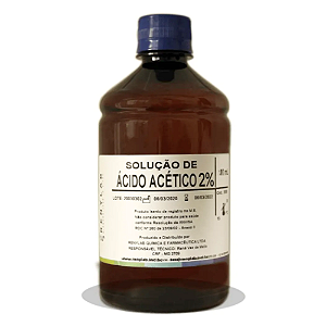 Ácido Acético 2% 1000mL Unidade - Renylab