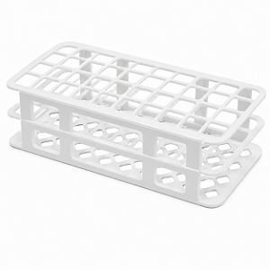 Estante para 40 Tubos de 20mm Branca Autoclavável WD2040