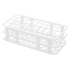 Estante para 40 Tubos de 20mm Branca Autoclavável WD2040