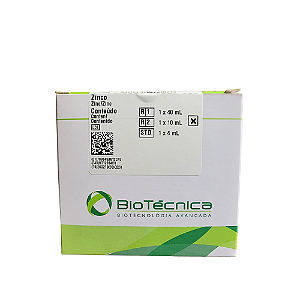 Kit Zinco Biotécnica 50mL - Método Colorimétrico