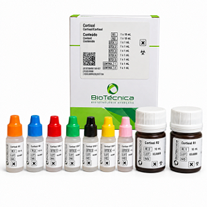 Cortisol Biotécnica 20mL Imunoensaio Homogêneo (Inclui 5 Calibradores e 2 Controles)