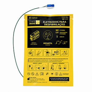 Pás de Choque Adesivas Infantil Conector Azul e Branco CMOS Drake Ref. LT 87567