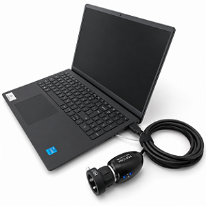 Kit Câmera Endoscopia Full HD Popcam USB Innova com Endocoupler 18mm 4K e Notebook Dell