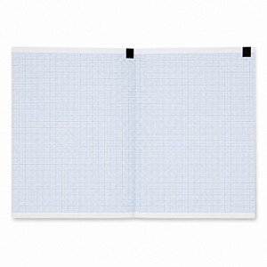 Papel para ECG 120mm x 100mm x 200 Folhas TITS para Cardiette / Cardioline AR-1200
