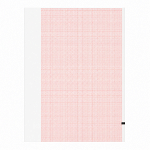 Papel para ECG 210mm x 300mm x 200 Folhas TITS para Mortara Eli 250/350