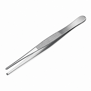 Pinça de Dissecção com Dente 16cm Edlo em Aço Inox